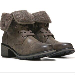 Roxy Brown Pepper Lace Up Fold-Over Boots Women's Size 9